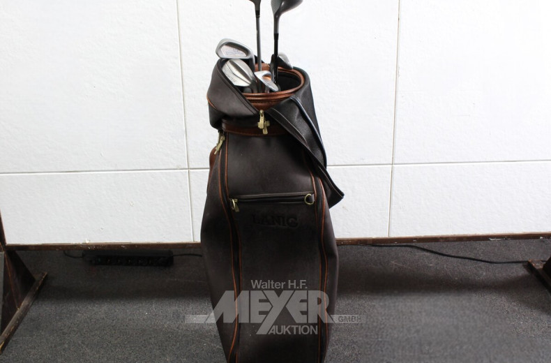 Golfbag mit div. Schägern