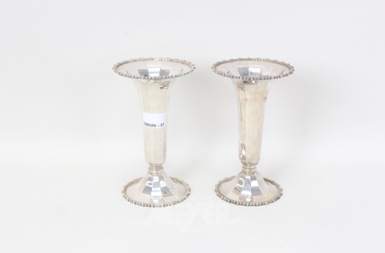 Paar Kelche versilbert