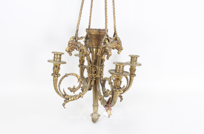 Bronze-Deckenkrone, 4-flammig