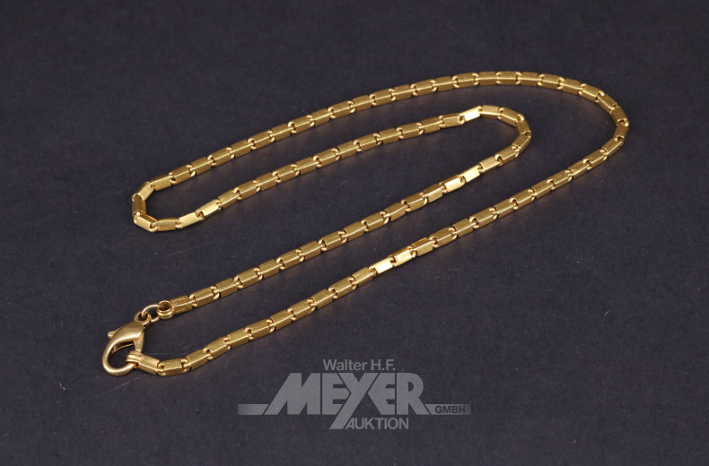 Gliederhalskette, Feingold, Schließe 750 GG
