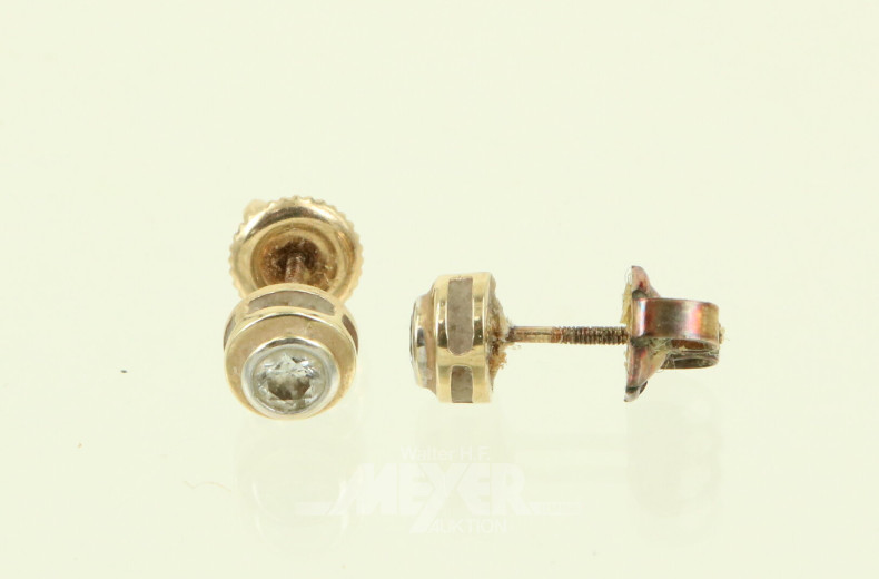 Paar Brillant Ohrstecker