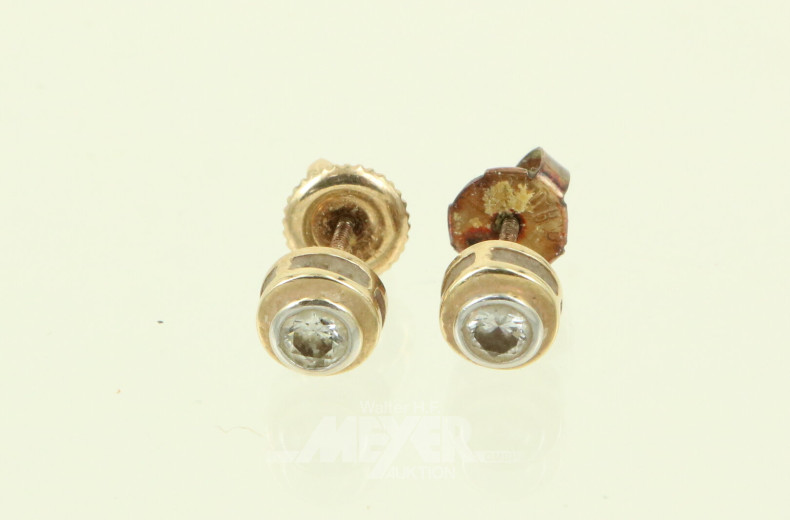 Paar Brillant Ohrstecker