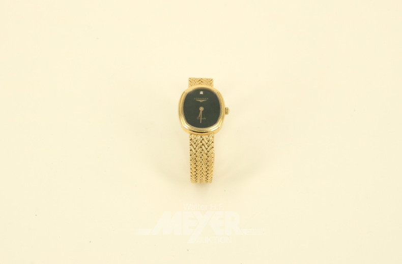 kleine Damenuhr, geflochtenes Ansatzband