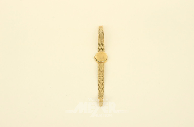 kleine Damenuhr, geflochtenes Ansatzband