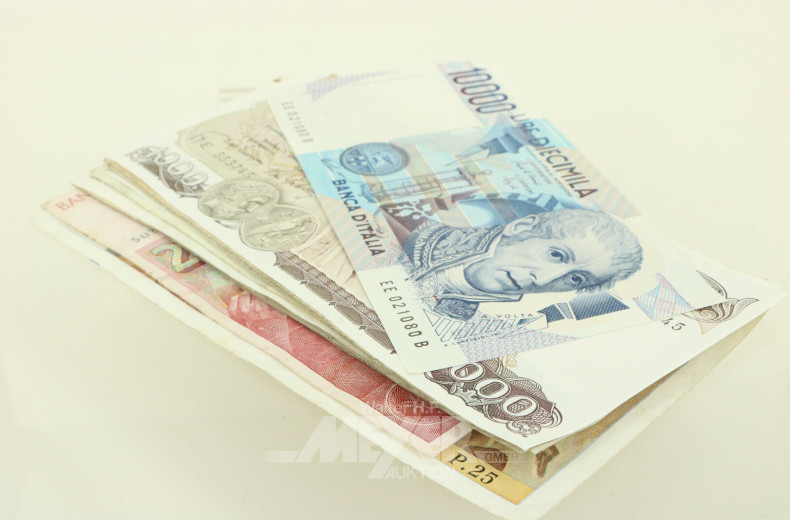 Konvolut Münzen u. Banknoten