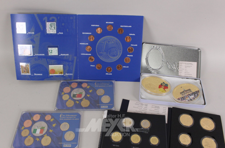 Konvolut Euro-Kursmünzen-Sätze