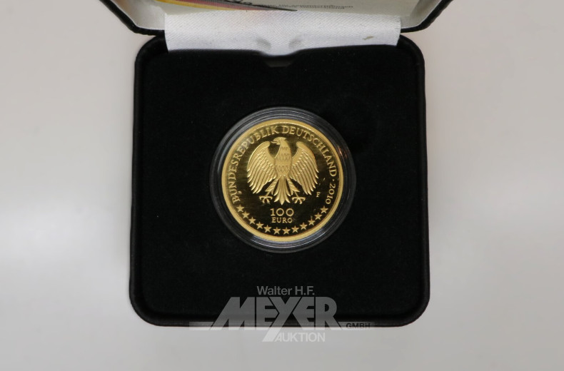 BRD - 100 Euro Würzburger Residenz und Hofgarten 2010, F