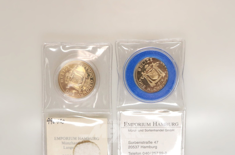 2 Belize - 100 Dollars