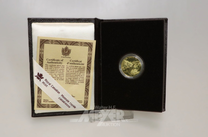 Kanada - 100 Dollars Elisabeth II. 1996 Klondike