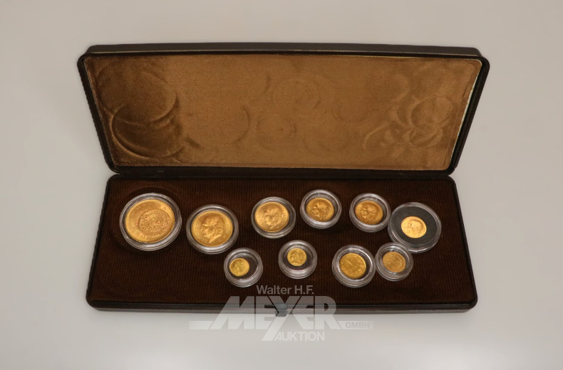 Mexiko Goldmünzen-Set