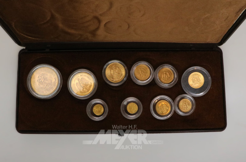 Mexiko Goldmünzen-Set