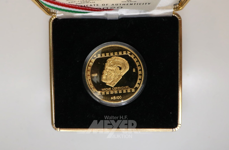 Mexiko - 100 Pesos 'Hacha Ceremonial' 1993