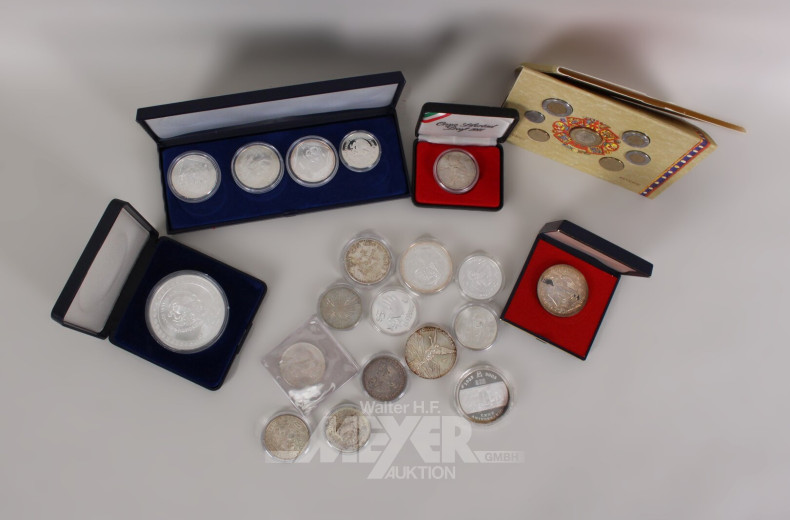 Mexiko Konvolut Silbermünzen