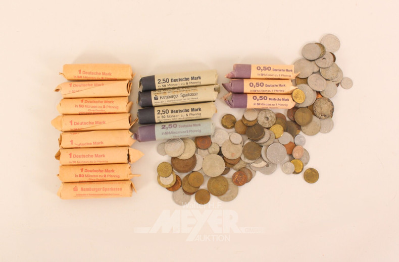 Posten Münzgeld versch. Währungen