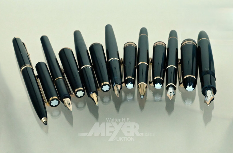 Meisterstück Konvolut in Schwarz und Gold