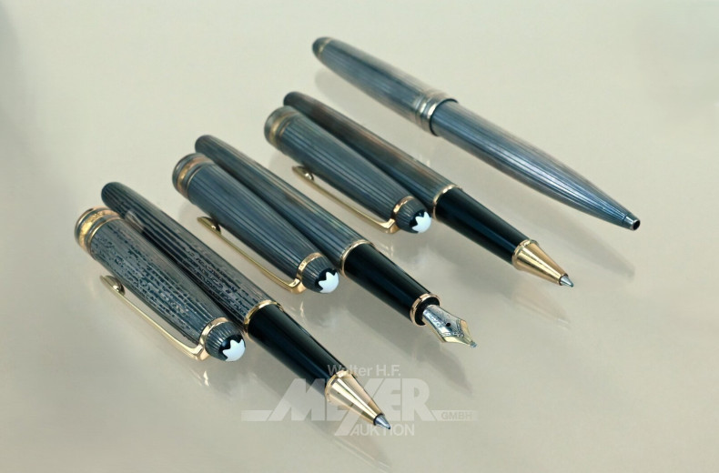 Meisterstück Konvolut in Silber und Gold