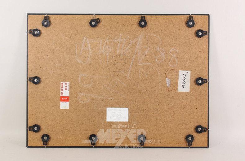 Paar Farbradierungen 'Die Schuhe' und 'Der Koffer'