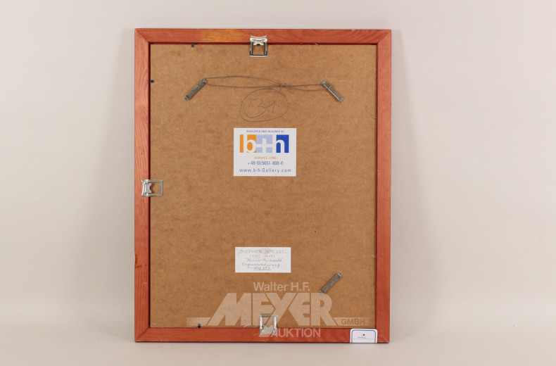 Paar Radierungen 'Ovalspiegel' und 'Kleiner Rückenakt'