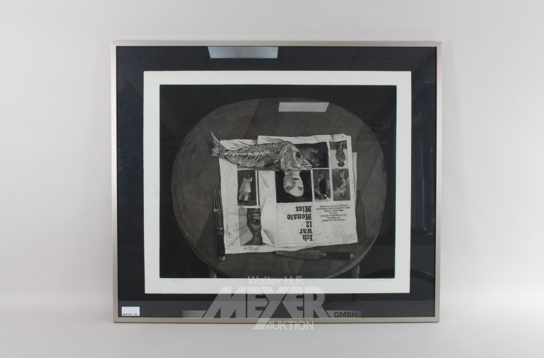 Radierung 'Fish-Miss'