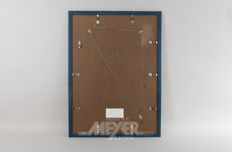 Paar Farbradierungen 'Das Rouleau' und 'Hospiz'