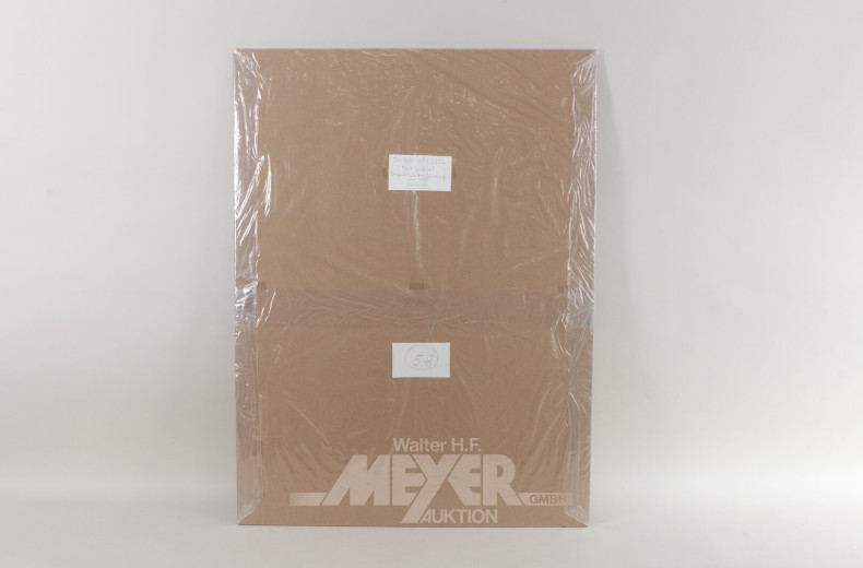 Paar Farbradierungen 'Örtlichkeit' und 'Osterfenster'