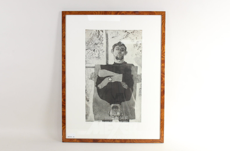 Paar Radierungen 'Till-Till' und 'Maler u. Modell'