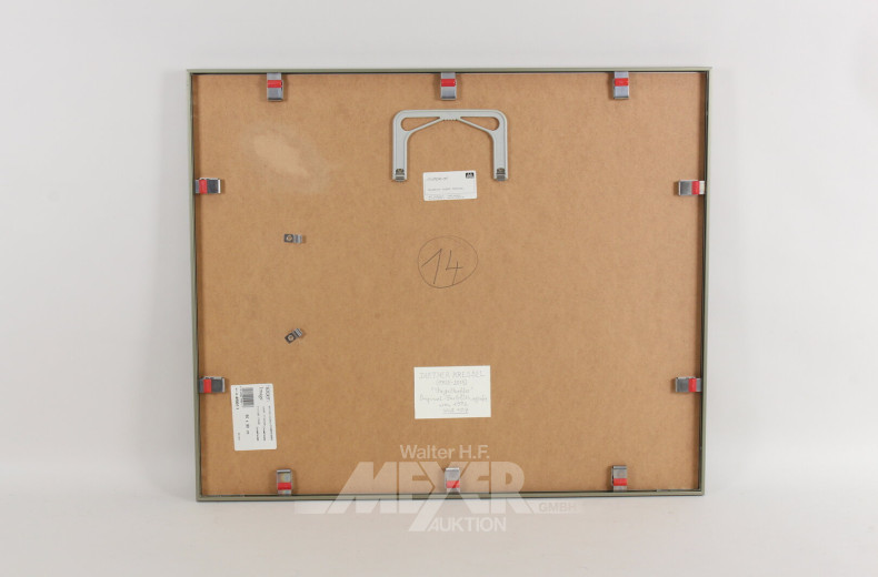 Paar Farbradierungen 'Herbstkoffer' und 'Vogelkoffer'