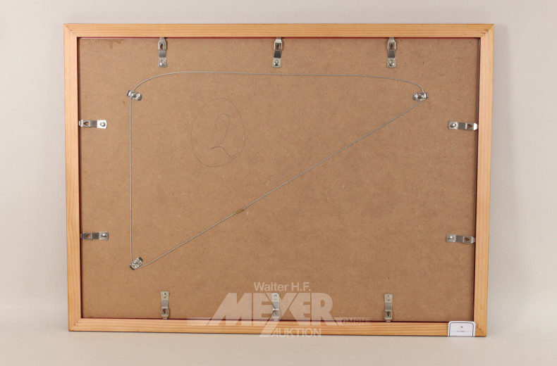 Druckgrafik 'Hamburger Hafen-Bavaria-St. Pauli Brauerei'