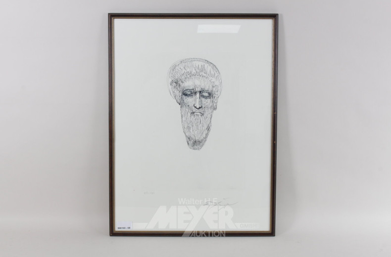 Radierung 'Der König der Könige'