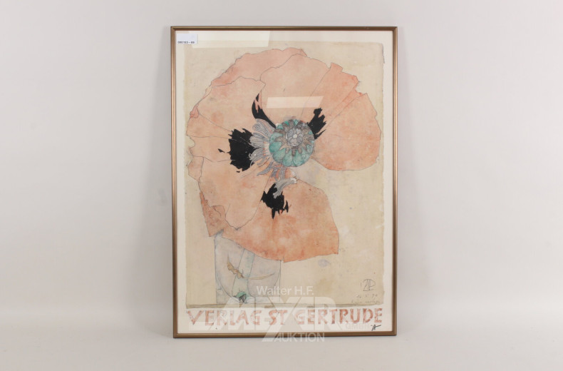 3 Kunstwerke mit Blumenmotiv