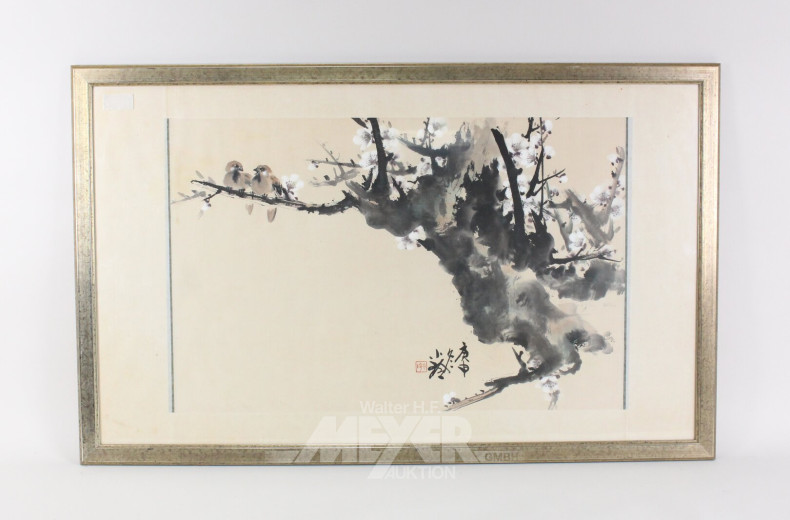 4 versch. asiatische Bilder