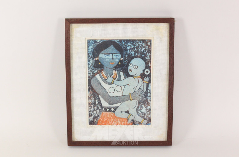 4 versch. asiatische Bilder