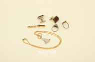kleines Konvolut 333er Gelbgold-Schmuck: