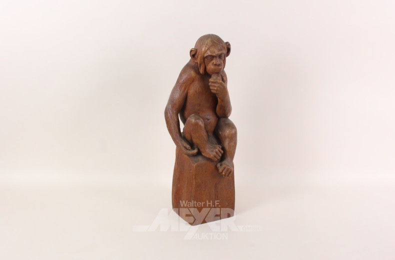 Holzfigur "Affe"