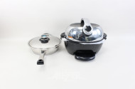 Posten Kochgeschirr: Schnellkochtopf, Pfanne, elektr. Grilling Maschine, Handmixer-Set
