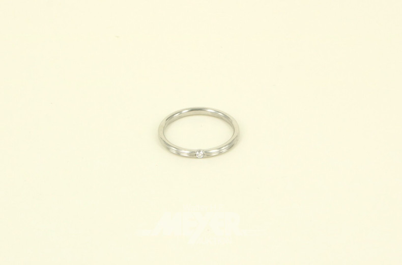 Ring mit kl. Diamanten, ca. 0,2 ct.