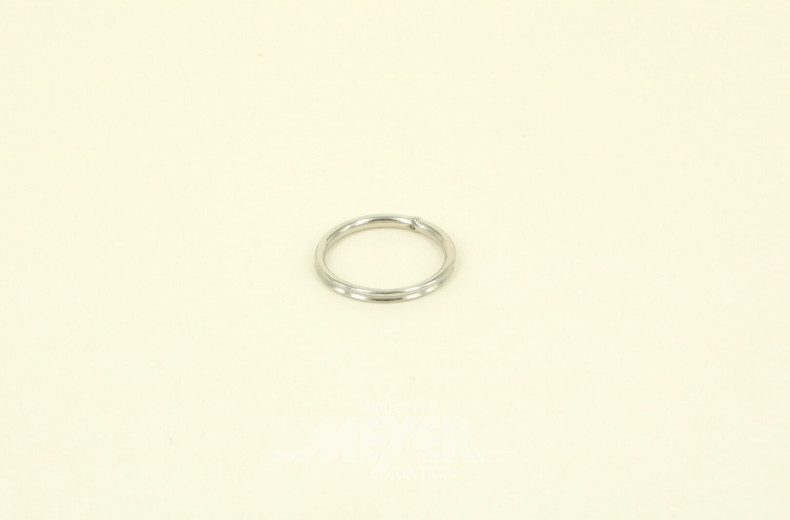 Ring mit kl. Diamanten, ca. 0,2 ct.