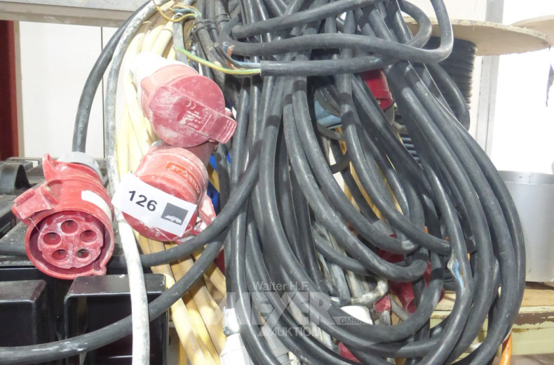 Posten Starkstromkabel, 400 CE, 16 + 32 Ampére