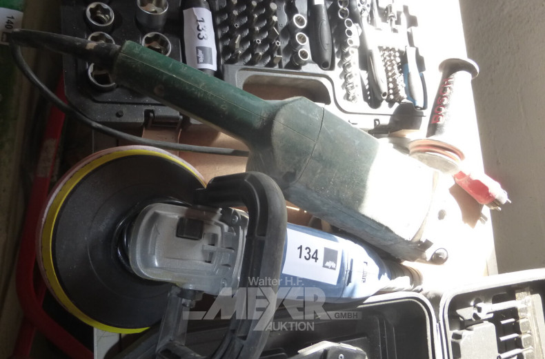 gr. Winkelschleifmaschine und 1 Poliermaschine