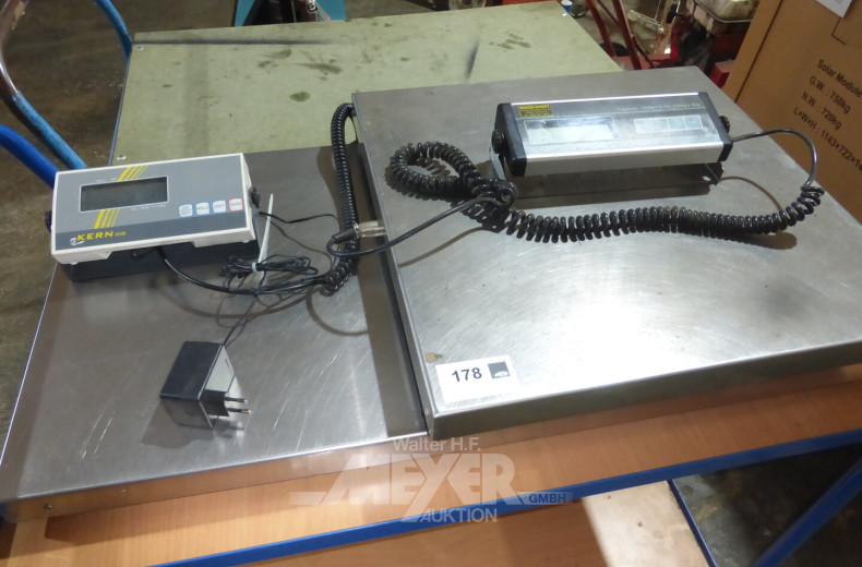 2 Paket- Tafelwaagen, 0,5 g - 150 kg; 50 g - 150 kg