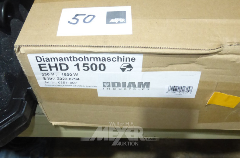 Diamantbohrmaschine, neuwertig