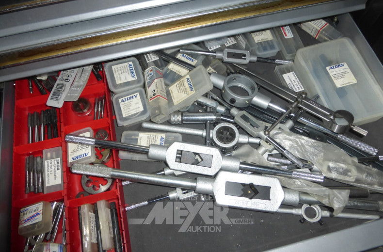 Werkstattwagen 7 Züge mit Inhalt: Hand- und Montagewerkzeug, reichhaltig gefüllt