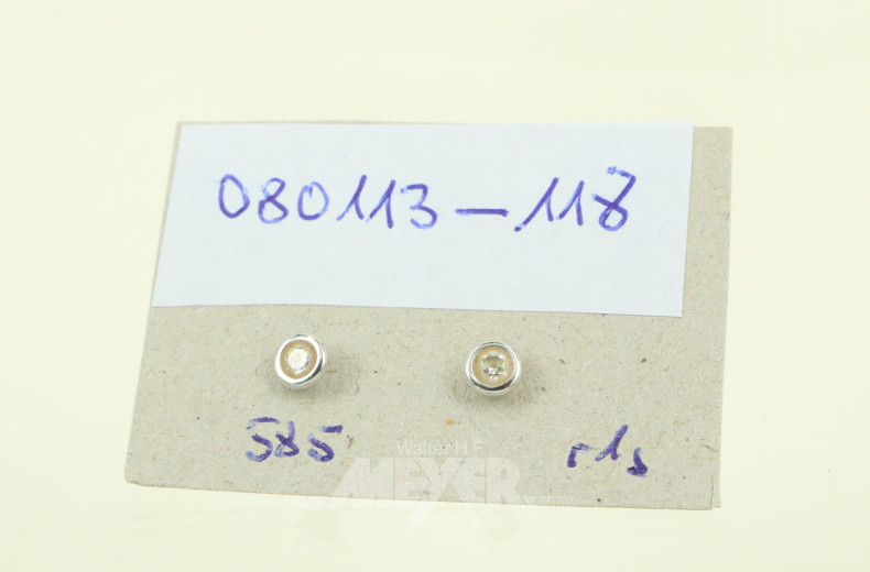 Paar Brillant-Ohrstecker