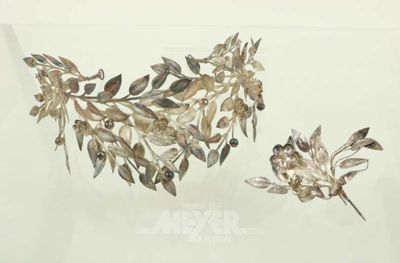 Posten versilberte Schmuckstücke