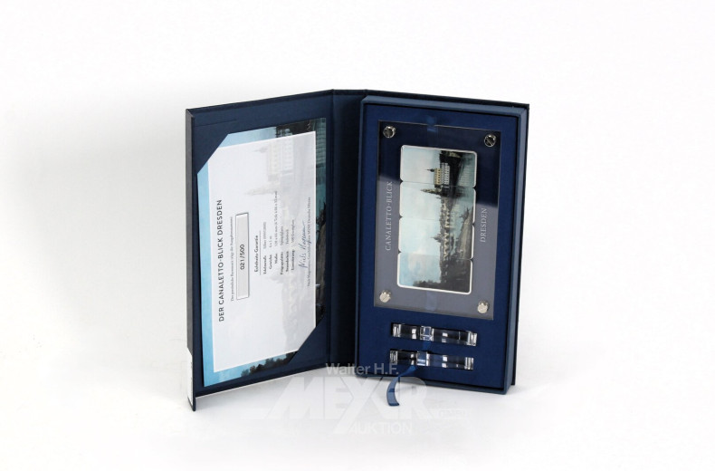 Silberbarren-Satz 'Der Canaletto-Blick Dresden'