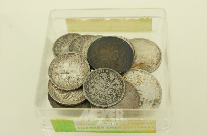 Kleiner Posten Münzen des Deutschen Kaiserreichs