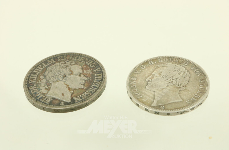 2 Münzen der Altdeutschen Gebiete des HRR Dt. Nationen