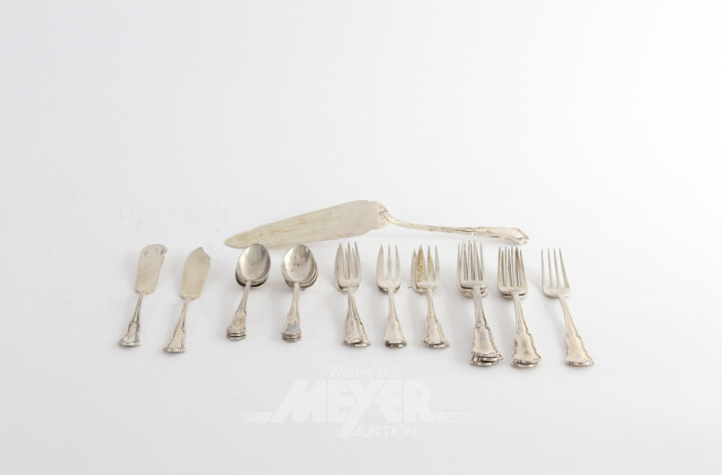 Silber-Besteck-Set, best. aus: