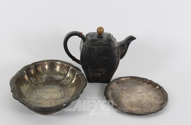 Kanne, Tablett und Schale