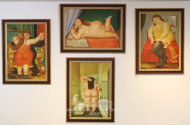 4 Gemälde, 20er Jahre Stil